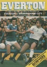 Everton v Birmingham City 29-Nov-1980