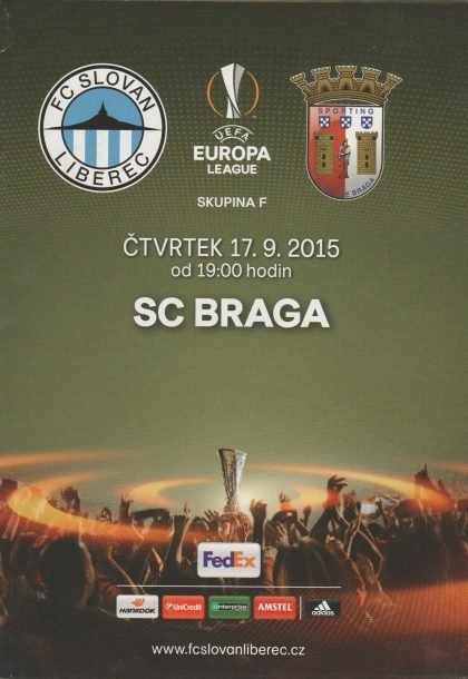 Slovan Liberec v Sporting Club Braga  17-Sep-2015