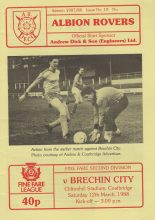 Albion Rovers v Brechin City 12-Mar-1988