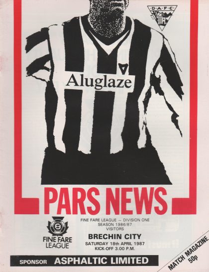 Dunfermline Athletic v Brechin City 18-Apr-1987