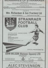 Stranraer v Brechin City 09-Sep-1978
