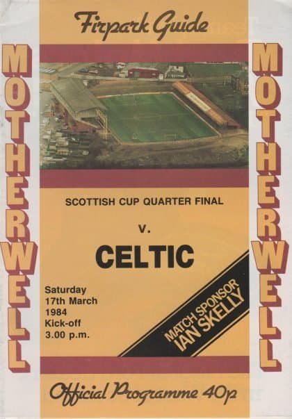 Motherwell v Glasgow Celtic 17-Mar-1984