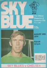 Coventry City v Chelsea  24-Aug-1974