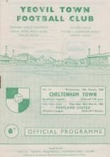 Yeovil Town v Cheltenham Town 19-Mar-1969