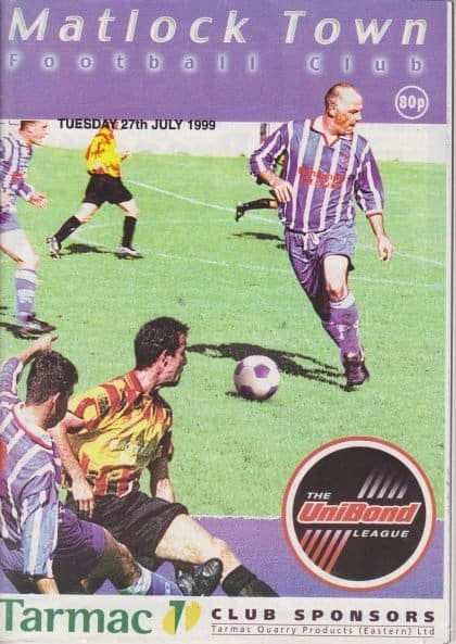 Matlock Town v Chesterfield 27-Jul-1999