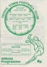 Yeovil Town v Dover 22-Mar-1975