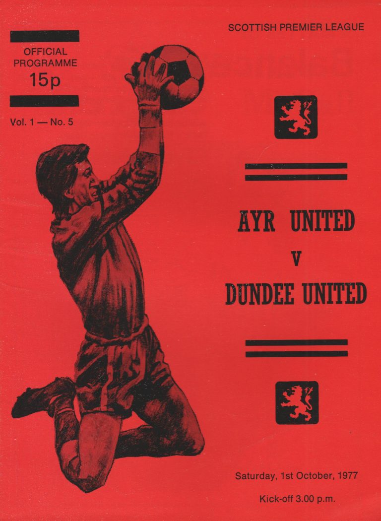 Ayr United v Dundee United 01Oct1977