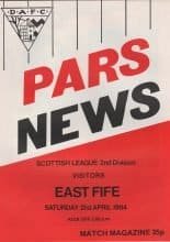 Dunfermline Athletic v East Fife 21-Apr-1984