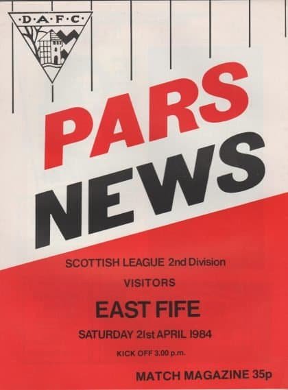 Dunfermline Athletic v East Fife 21-Apr-1984