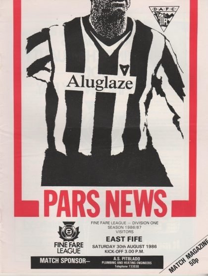 Dunfermline Athletic v East Fife 30-Aug-1986