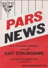 Dunfermline Athletic v East Stirling 10-Mar-1984
