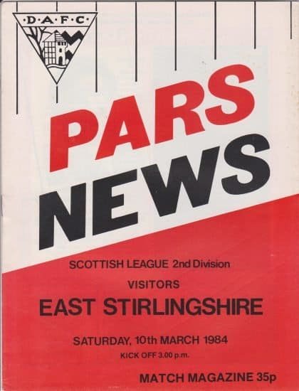Dunfermline Athletic v East Stirling 10-Mar-1984