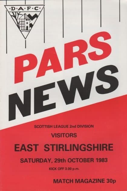 Dunfermline Athletic v East Stirling 29-Oct-1983