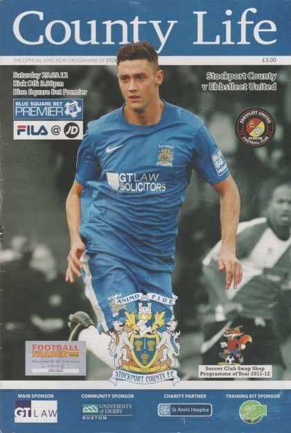 Stockport County v Ebbsfleet United 29-Sep-2012
