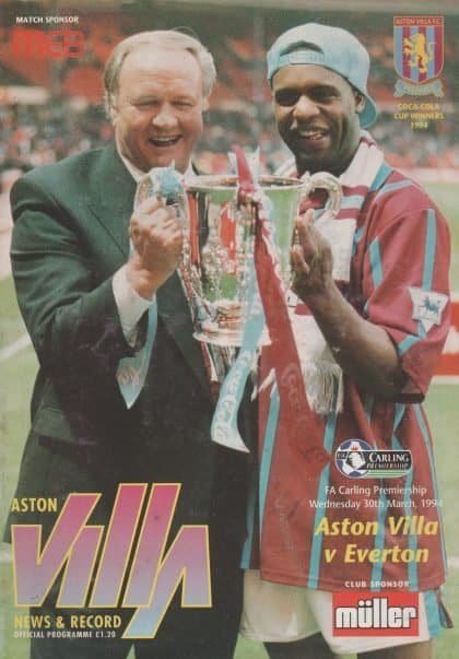 Aston Villa v Everton 30-Mar-1994