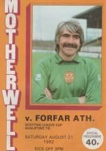 Motherwell v Forfar Athletic 21-Aug-1982
