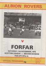 Albion Rovers v Forfar Athletic 03-Nov-1979