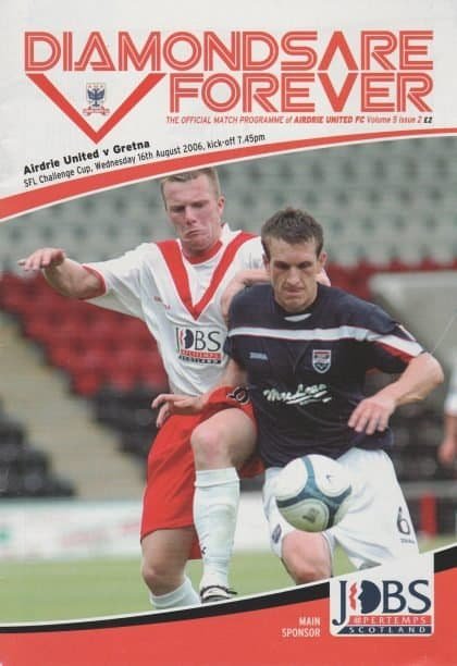 Airdrie United v Gretna  16-Aug-2006