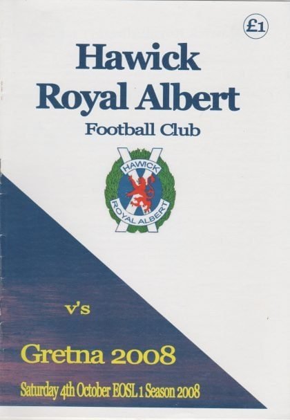 Hawick Royal Albert v Gretna 2008  04-Oct-2008
