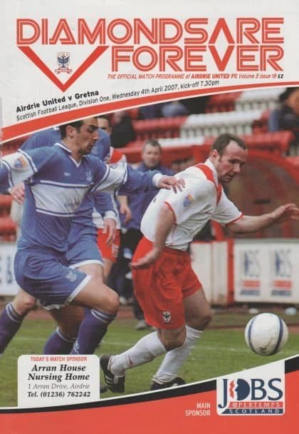 Airdrie United v Gretna  04-Apr-2007