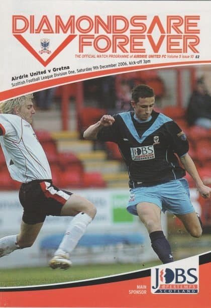Airdrie United v Gretna  09-Dec-2006