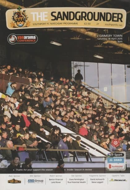 Southport v Grimsby Town 18-Apr-2015
