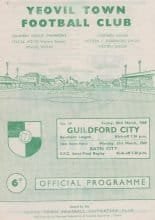 Yeovil Town v Guildford City 28-Mar-1969