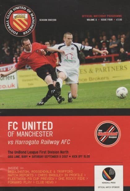 FC United of Manchester v Harrogate Railway Athletic  08-Sep-2007