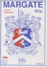 Margate v Havant Town  12-Dec-1992