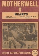 Motherwell v Heart of Midlothian 20-Jan-1979