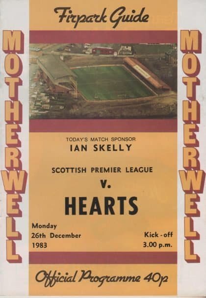 Motherwell v Heart of Midlothian 26-Dec-1983