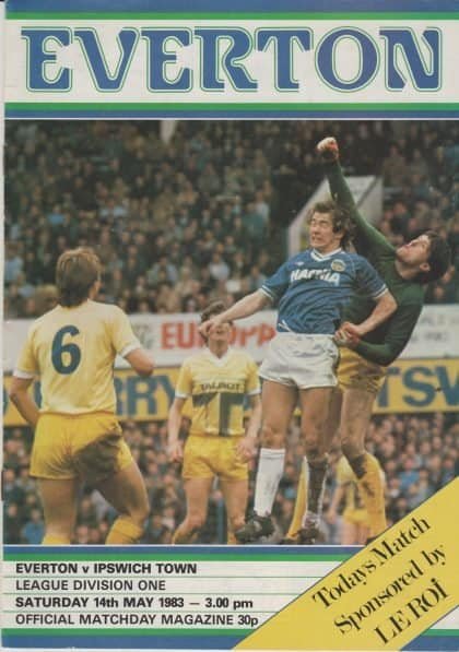 Everton v Ipswich Town 14-May-1983