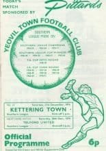 Yeovil Town v Kettering Town 21-Dec-1974