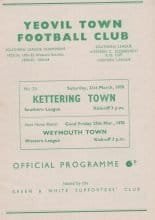 Yeovil Town v Kettering Town 21-Mar-1970