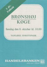 Brønshøj v Køge   08-Oct-1971