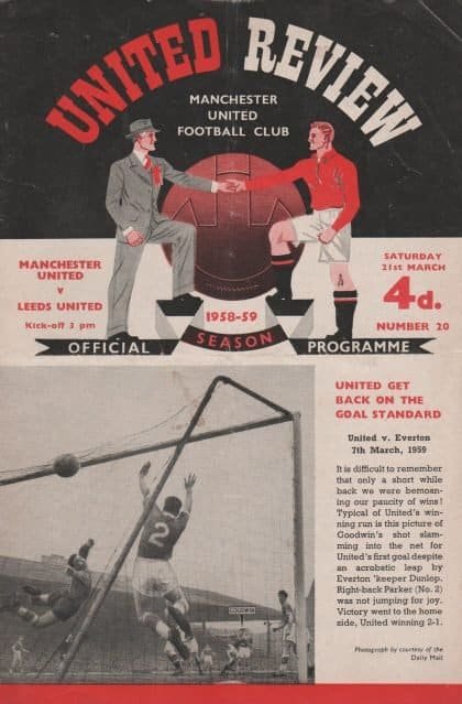 Manchester United v Leeds United 31-Mar-1959