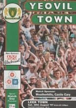 Yeovil Town v Leek Town  30-Aug-1997