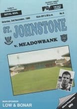 St Johnstone v Meadowbank Thistle 02-Dec-1989