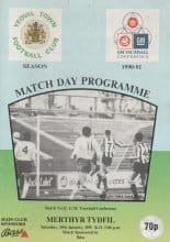 Yeovil Town v Merthyr Tydfil 19-Jan-1991