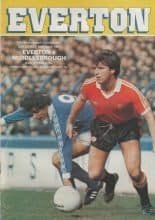 Everton v Middlesbrough 18-Apr-1981