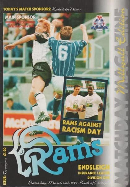 Derby County v Millwall 12-Mar-1994