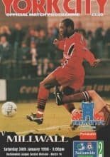 York City v Millwall  24-Jan-1998