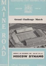 Manchester City v Moscow Dynamo 06-Dec-1965