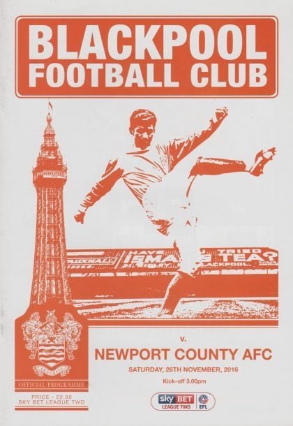 Blackpool v Newport County 26-Nov-2016