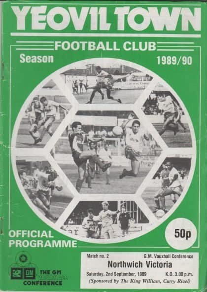 Yeovil Town v Northwich Victoria 02-Sep-1989
