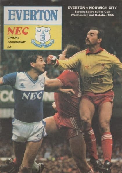 Everton v Norwich City 02-Oct-1985