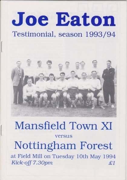 Mansfield Town XI v Nottingham Forest 10-May-1994
