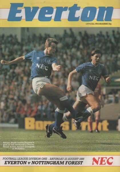 Everton v Nottingham Forest   23-Aug-1986