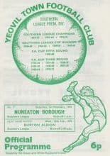 Yeovil Town v Nuneaton Borough  01-Feb-1975