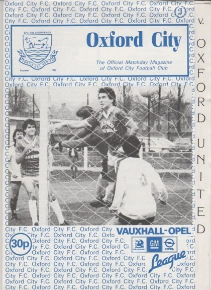 Oxford City v Oxford United  08-Apr-1986